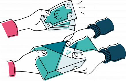 Geld einsammeln